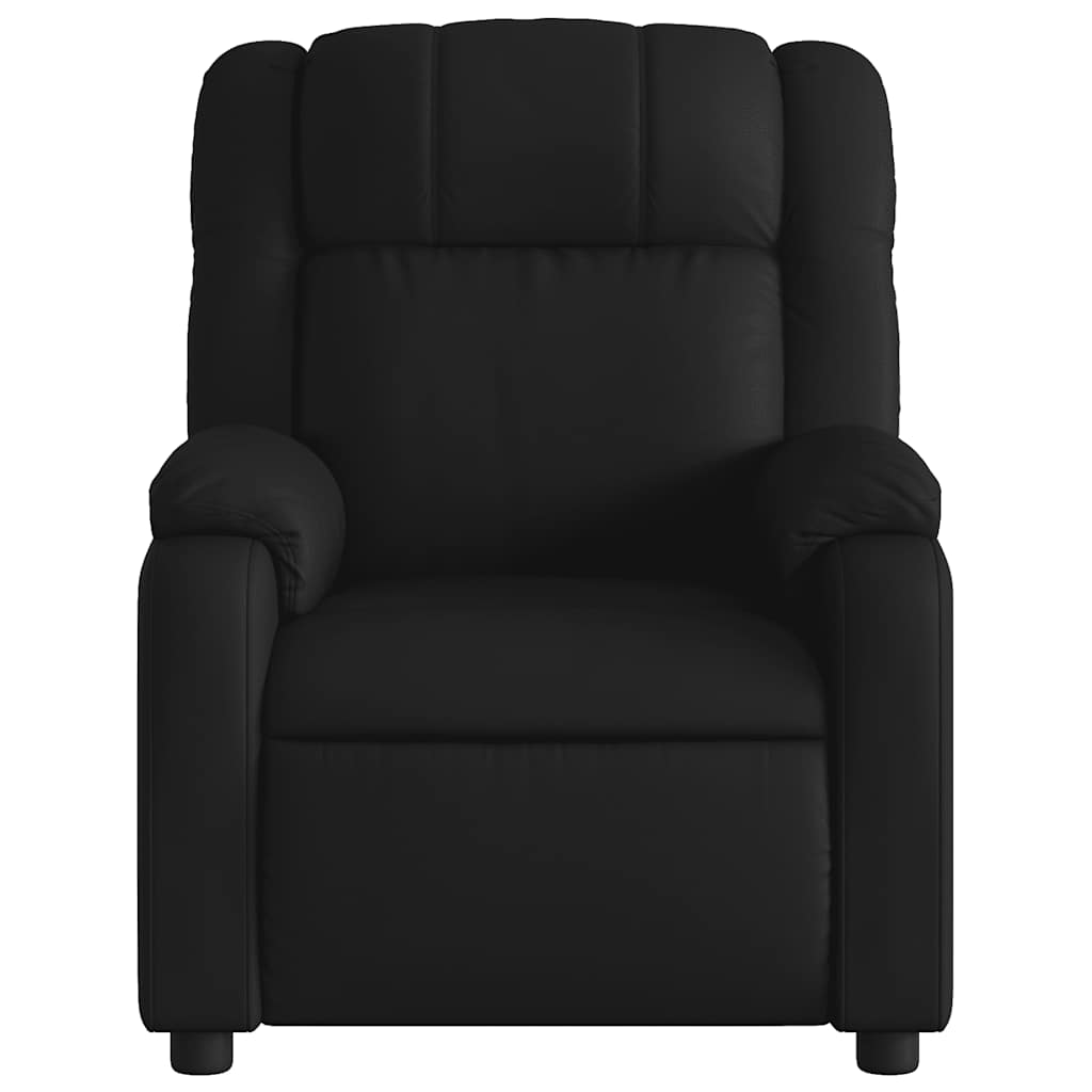 Massage-Relaxsessel, Kunstleder, Schwarz