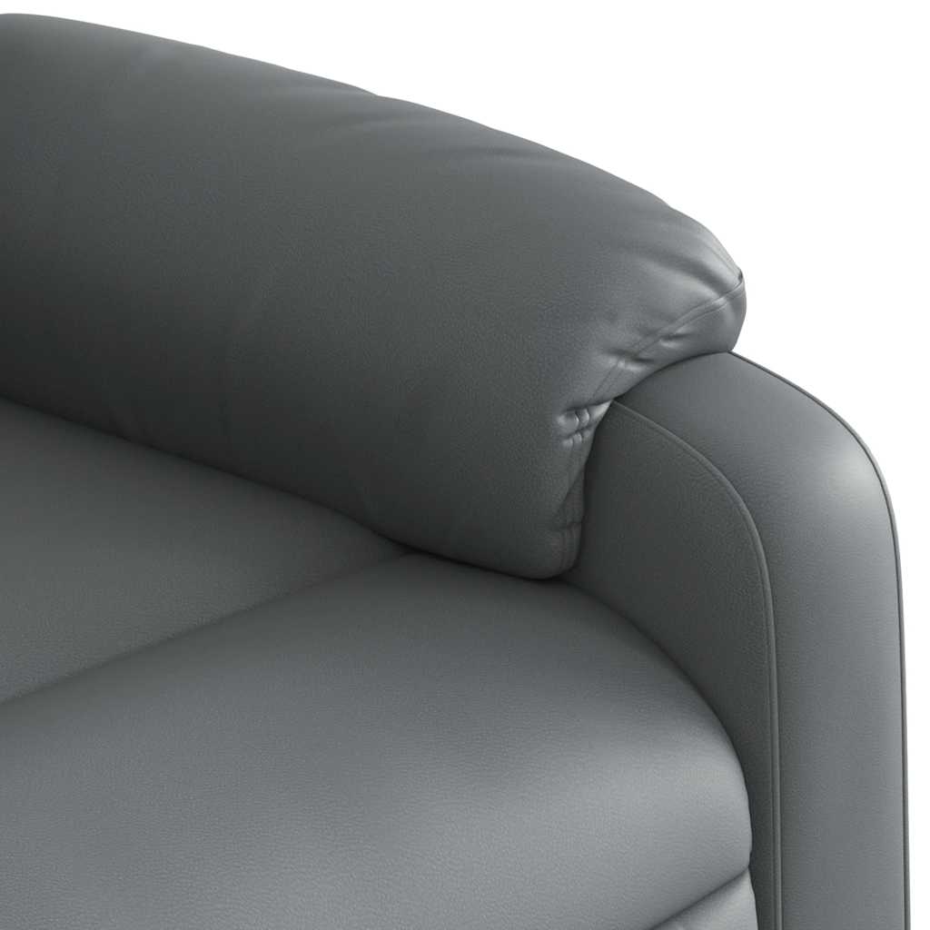 Massagesessel Relaxsessel Grau Kunstleder