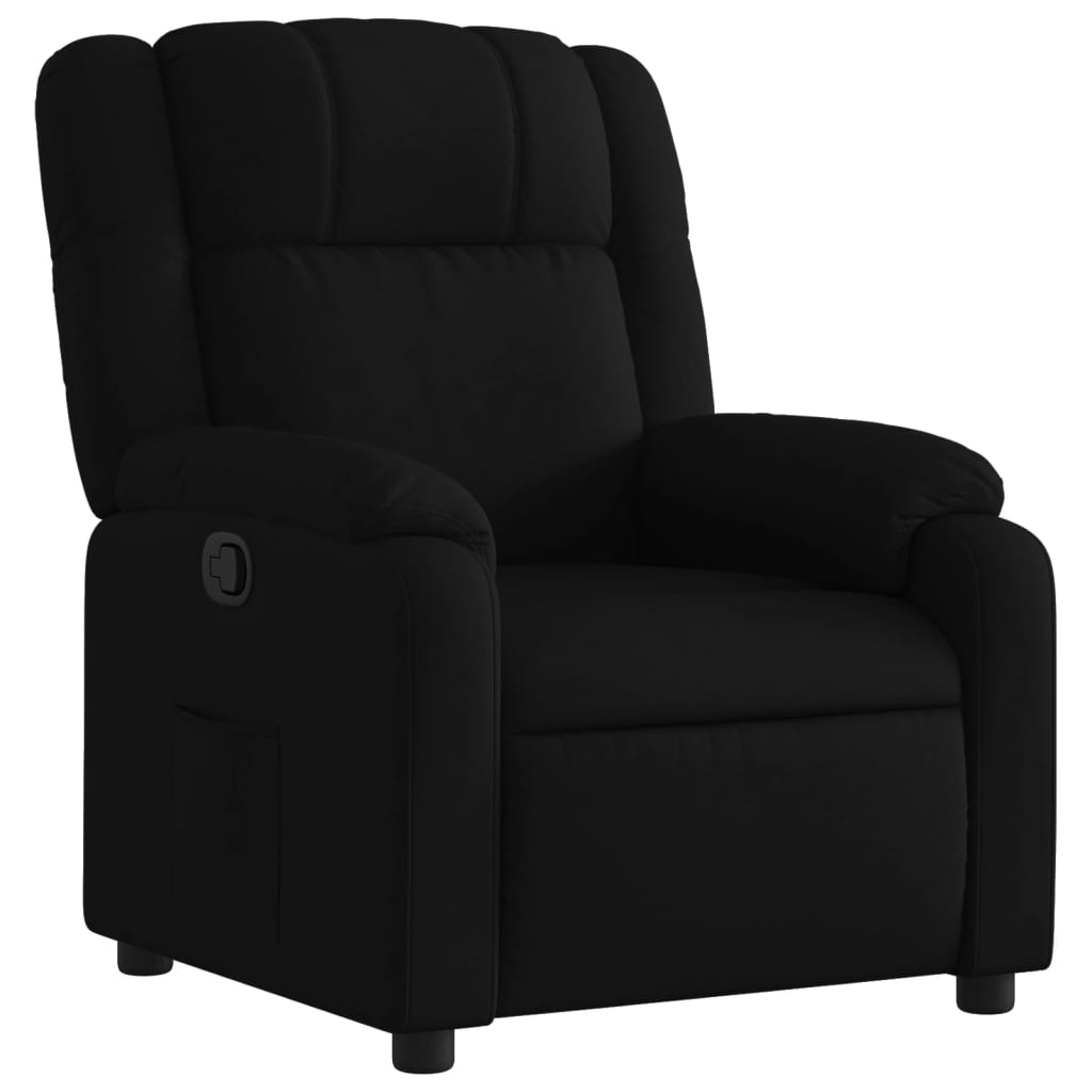 Relaxsessel, schwarzer Stoff