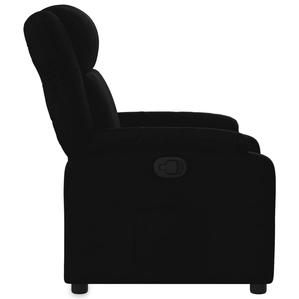 Relaxsessel, schwarzer Stoff