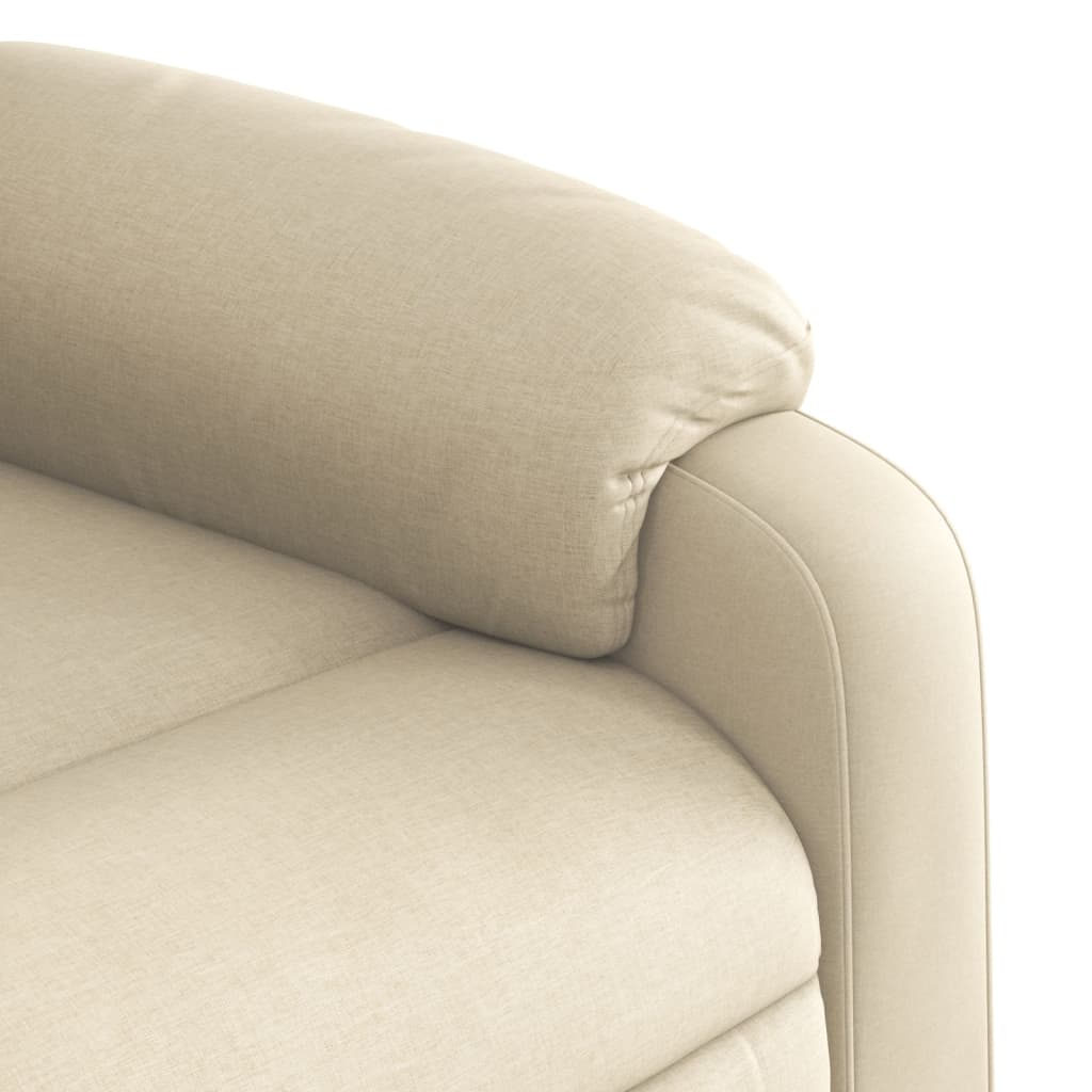 Relaxsessel, cremefarbener Stoff