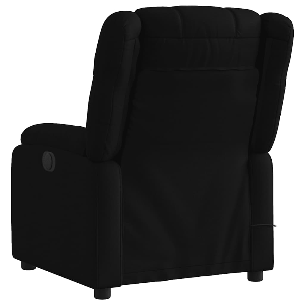 Massage-Relaxsessel, schwarzer Stoff