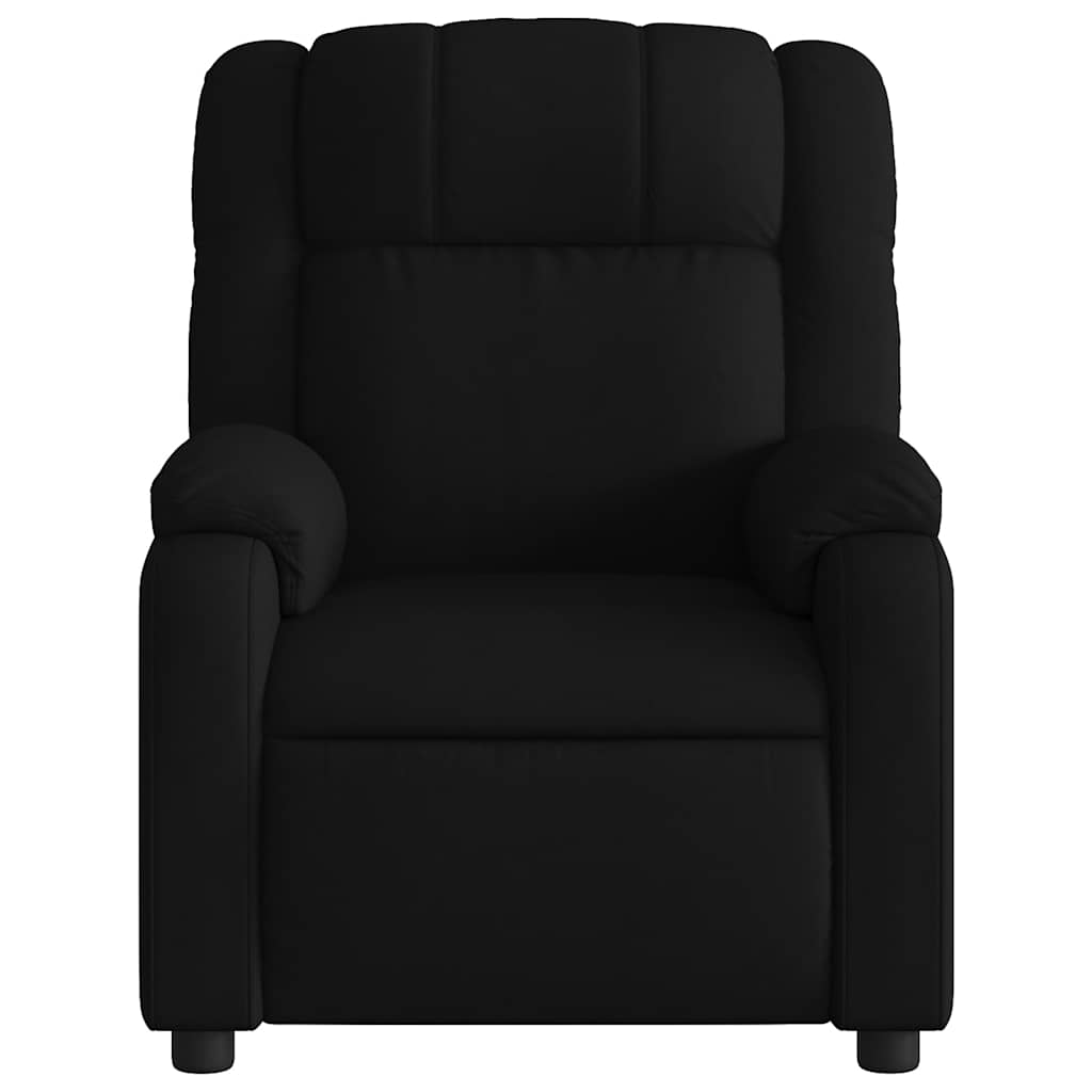 Massage-Relaxsessel, schwarzer Stoff
