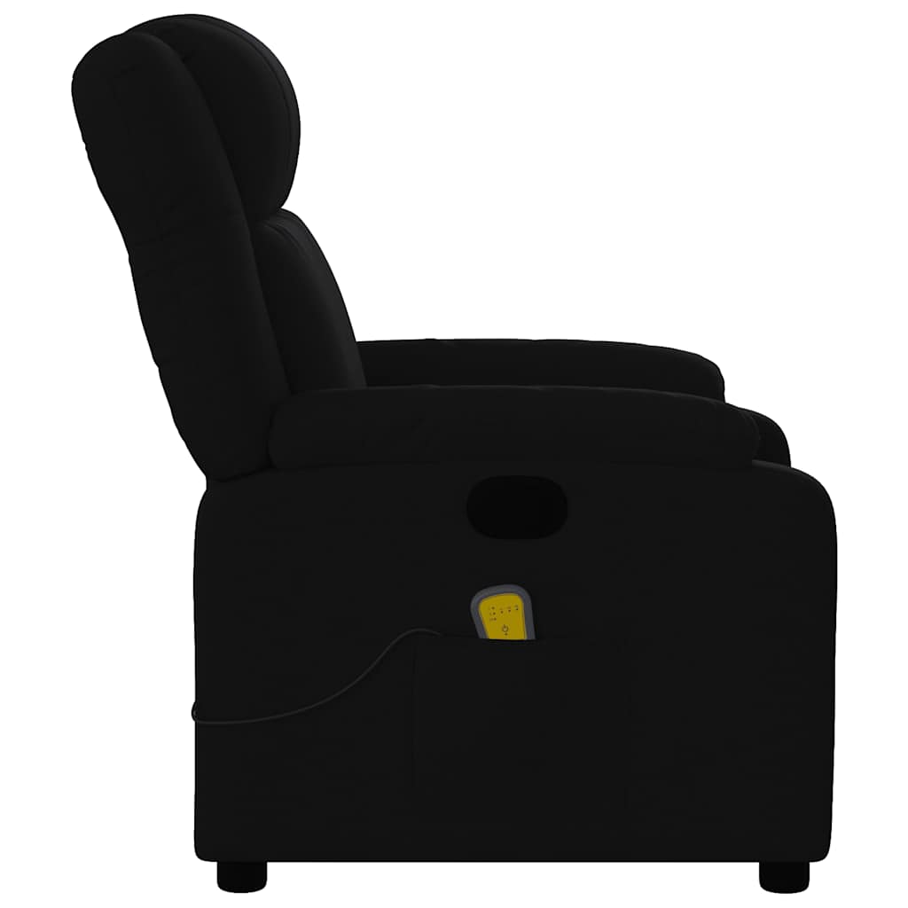 Massage-Relaxsessel, schwarzer Stoff