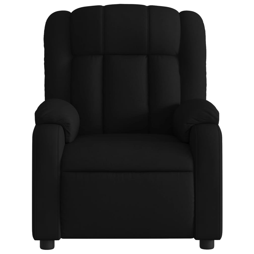 Massage-Relaxsessel, schwarzer Stoff