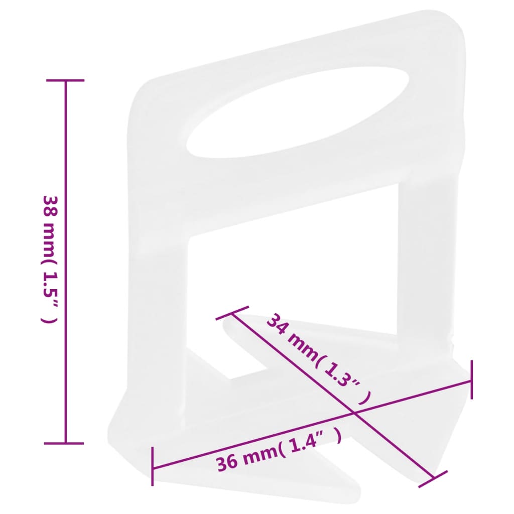 Fliesen-Nivellierclips 250 Stk. 3 mm