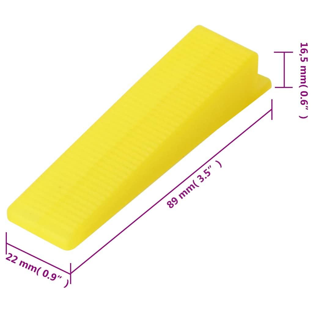 Fliesen-Nivelliersystem 250 Keile 500 Clips 2 mm
