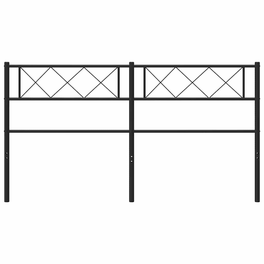 Ersatz-Kopfteil Metall Schwarz 150 cm