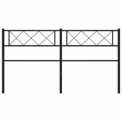 Ersatz-Kopfteil Metall Schwarz 150 cm