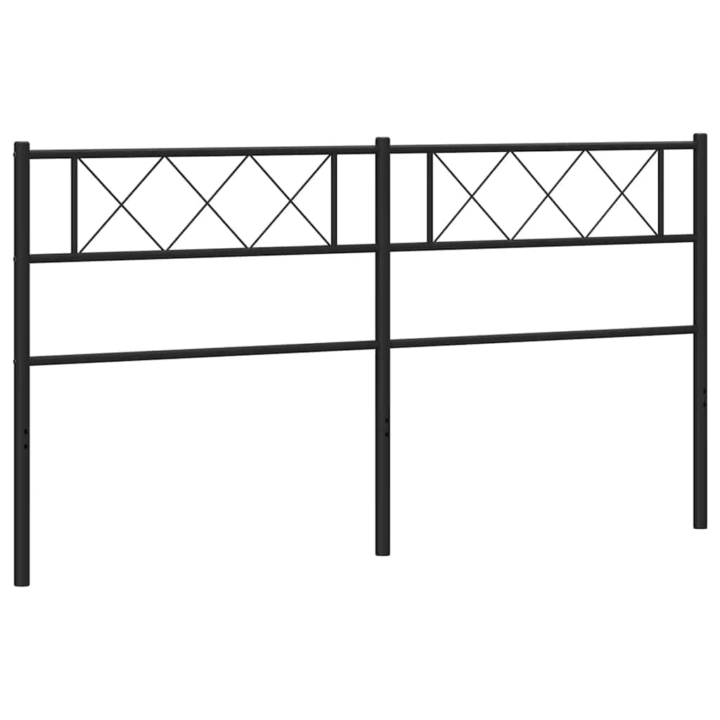 Ersatz-Kopfteil Metall Schwarz 180 cm