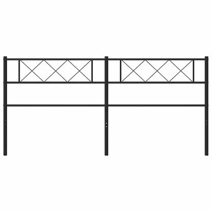 Ersatz-Kopfteil Metall Schwarz 180 cm