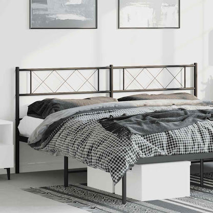 Ersatz-Kopfteil Metall Schwarz 180 cm
