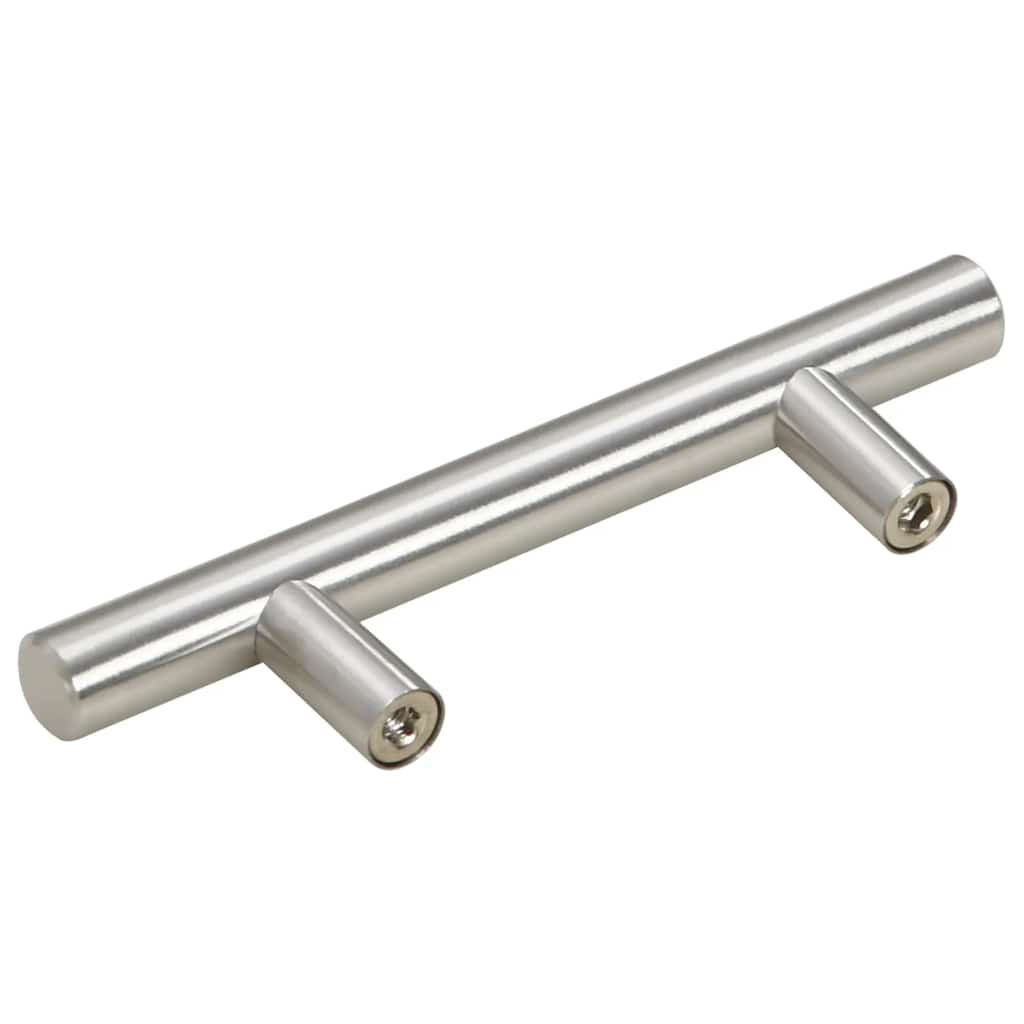 Möbelgriffe 10 Stk. Silbern Lochabstand 64mm Gesamtlänge 100mm