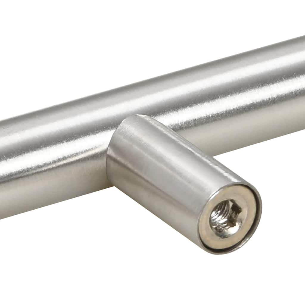 Möbelgriffe 10 Stk. Silbern Lochabstand 64mm Gesamtlänge 100mm