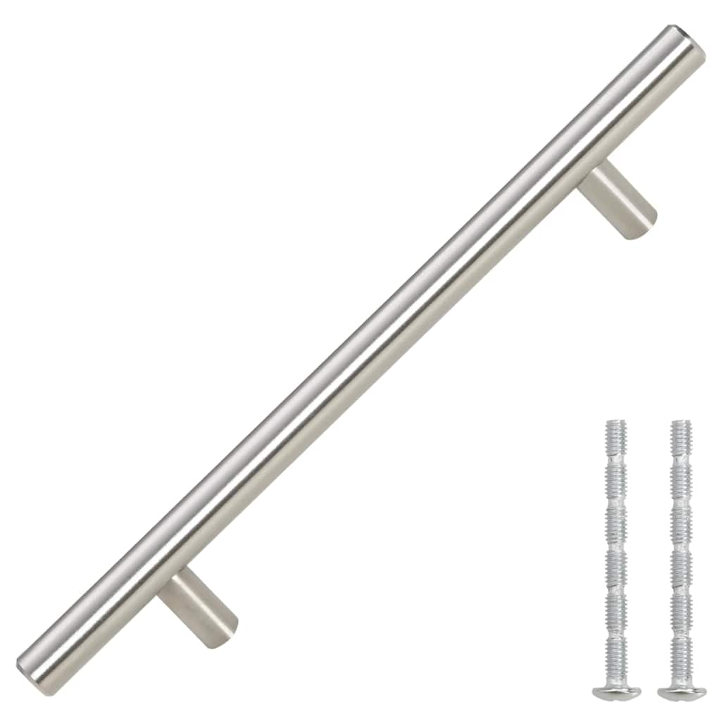 Möbelgriffe 10 Stk. Silbern Lochabstand 160 mm Gesamtlänge 224 mm Edelstahl