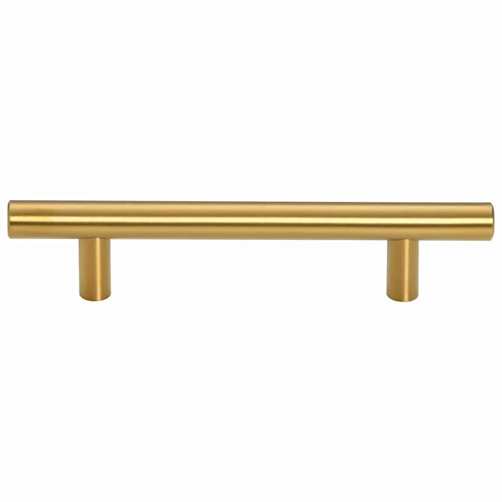 Möbelgriffe 10 Stk. Golden Lochabstand 96 mm Gesamtlänge 150 mm Edelstahl