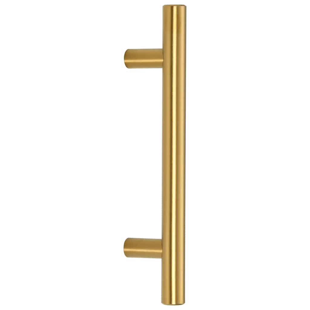 Möbelgriffe 10 Stk. Golden Lochabstand 96 mm Gesamtlänge 150 mm Edelstahl