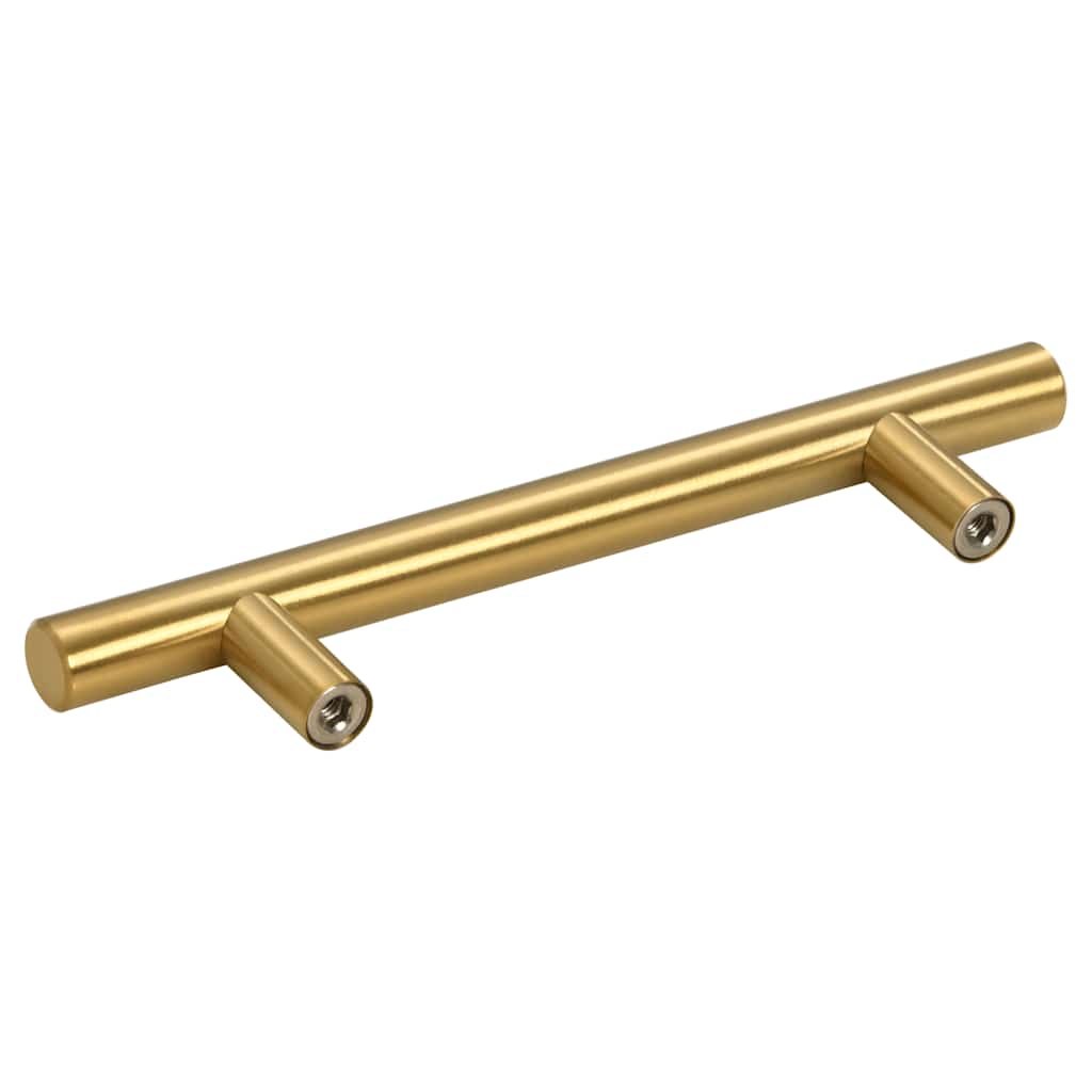 Möbelgriffe 10 Stk. Golden Lochabstand 96 mm Gesamtlänge 150 mm Edelstahl