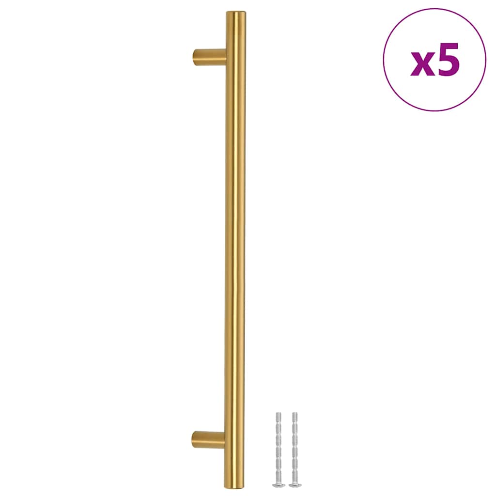 Möbelgriffe 5 Stk. Golden 224 mm Edelstahl