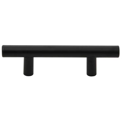Möbelgriffe 10 Stk. Schwarz Lochabstand 64mm Gesamtlänge 100mm