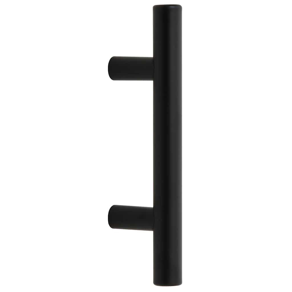 Möbelgriffe 10 Stk. Schwarz Lochabstand 64 mm Gesamtlänge 100 mm Edelstahl