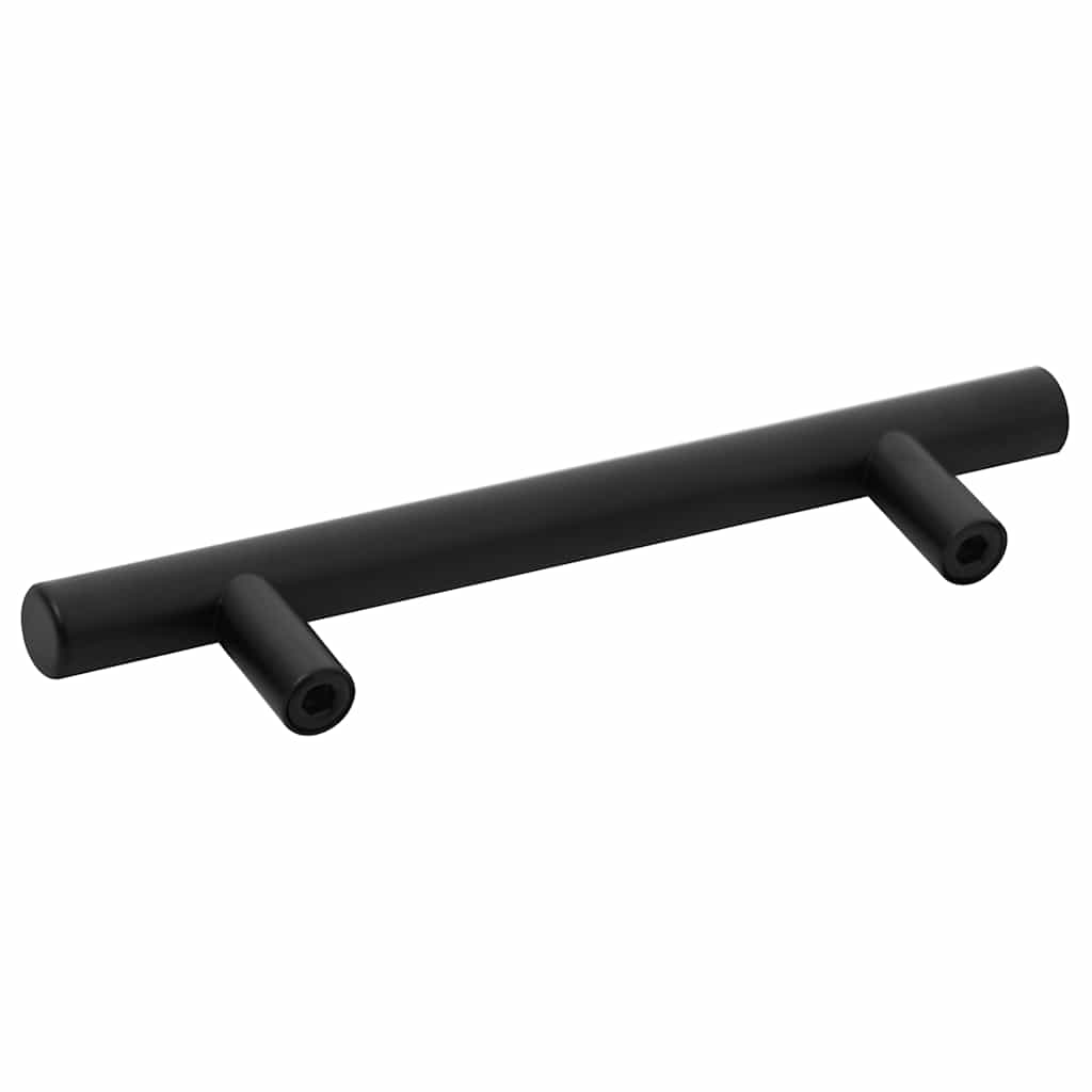 Möbelgriffe 10 Stk. Schwarz 96 mm Edelstahl