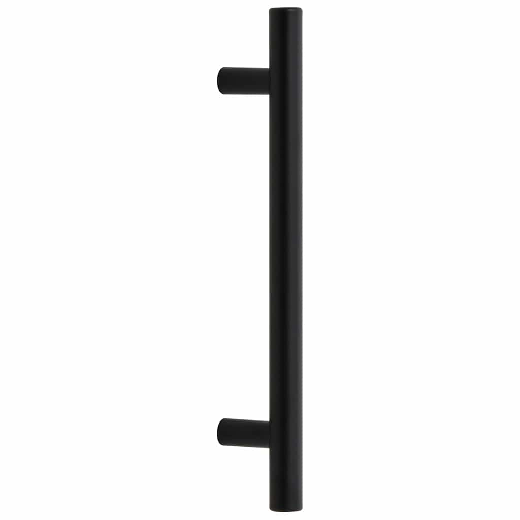 Möbelgriffe 10 Stk. Schwarz Lochabstand 128 mm Gesamtlänge 192 mm Edelstahl