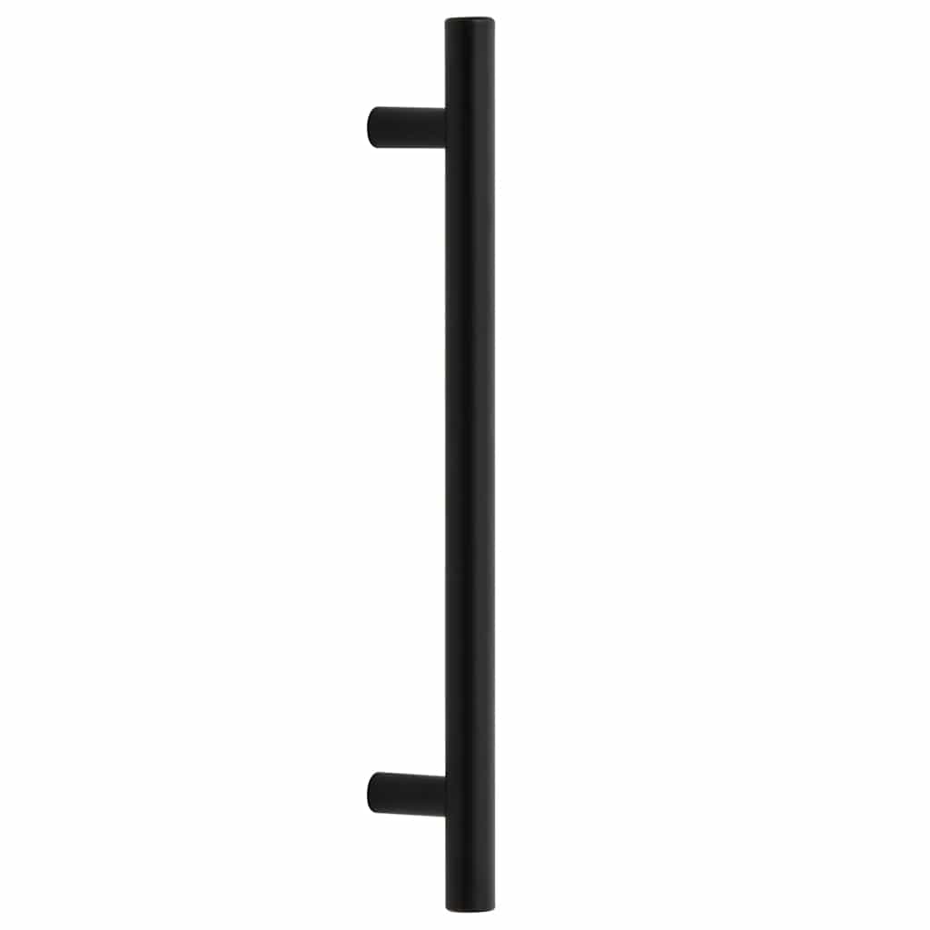 Möbelgriffe 10 Stk. Schwarz Lochabstand 160 mm Gesamtlänge 224 mm Edelstahl