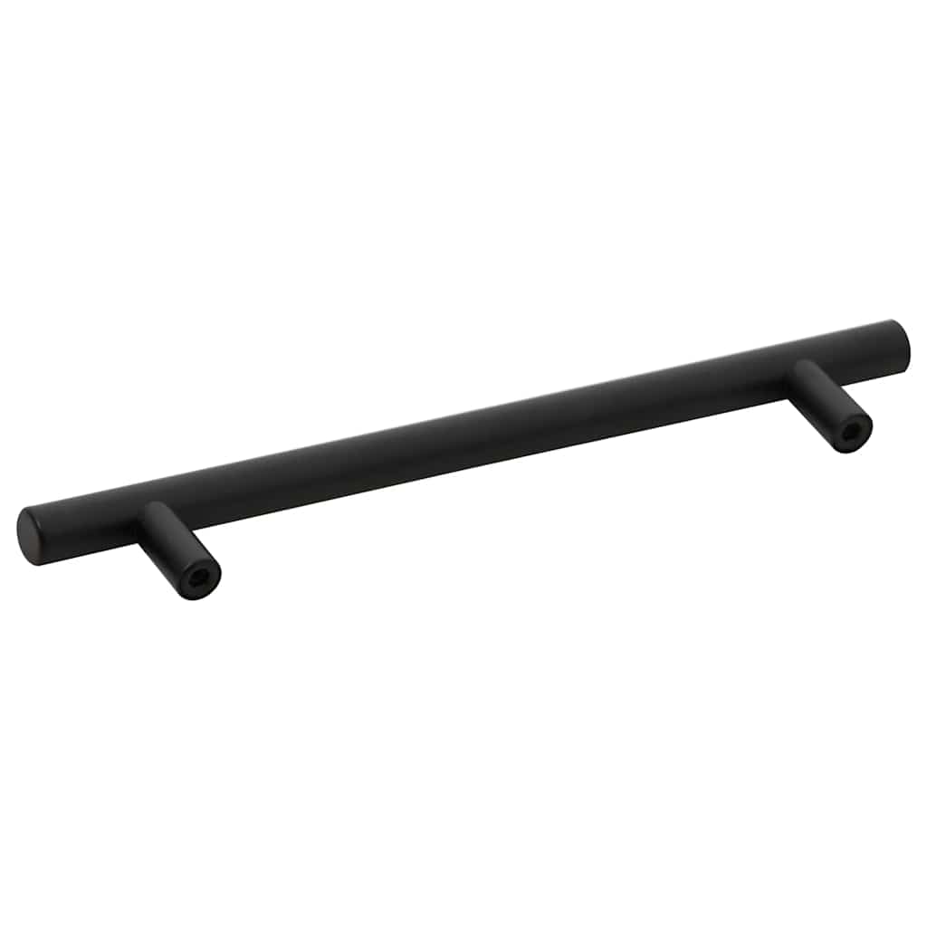 Möbelgriffe 10 Stk. Schwarz Lochabstand 160 mm Gesamtlänge 224 mm Edelstahl
