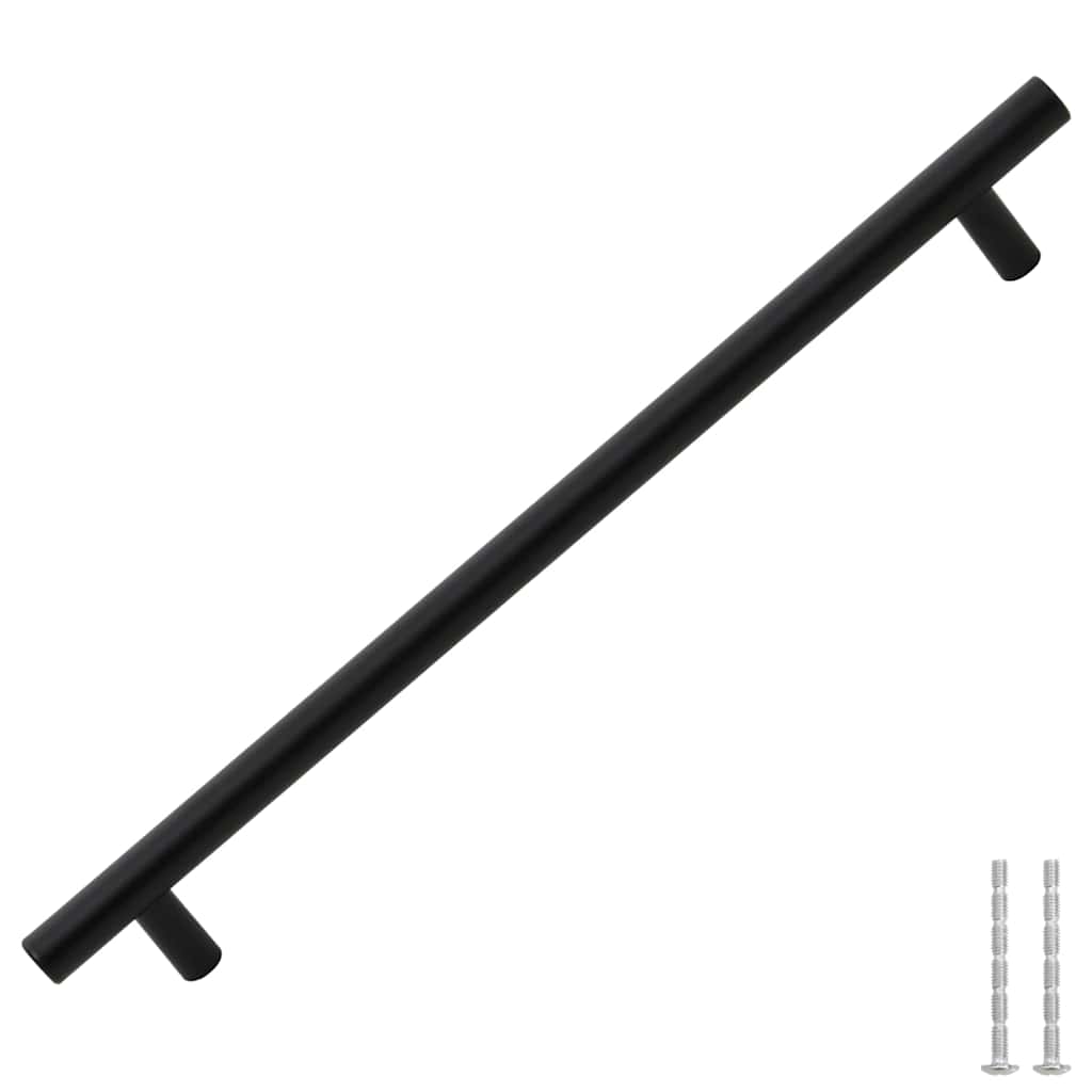 Möbelgriffe 5 Stk. Schwarz 224 mm Edelstahl