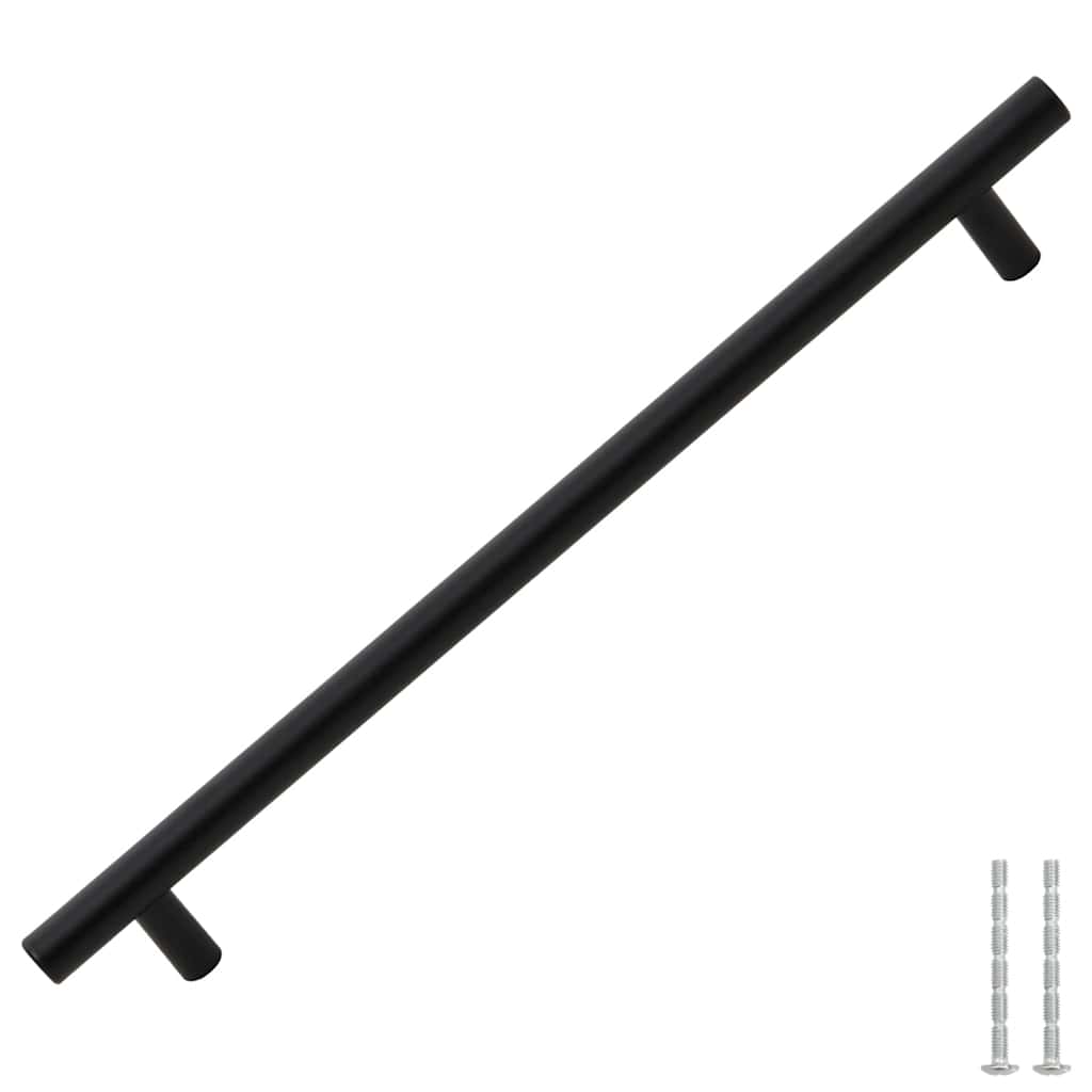 Möbelgriffe 5 Stk. Schwarz 224 mm Edelstahl