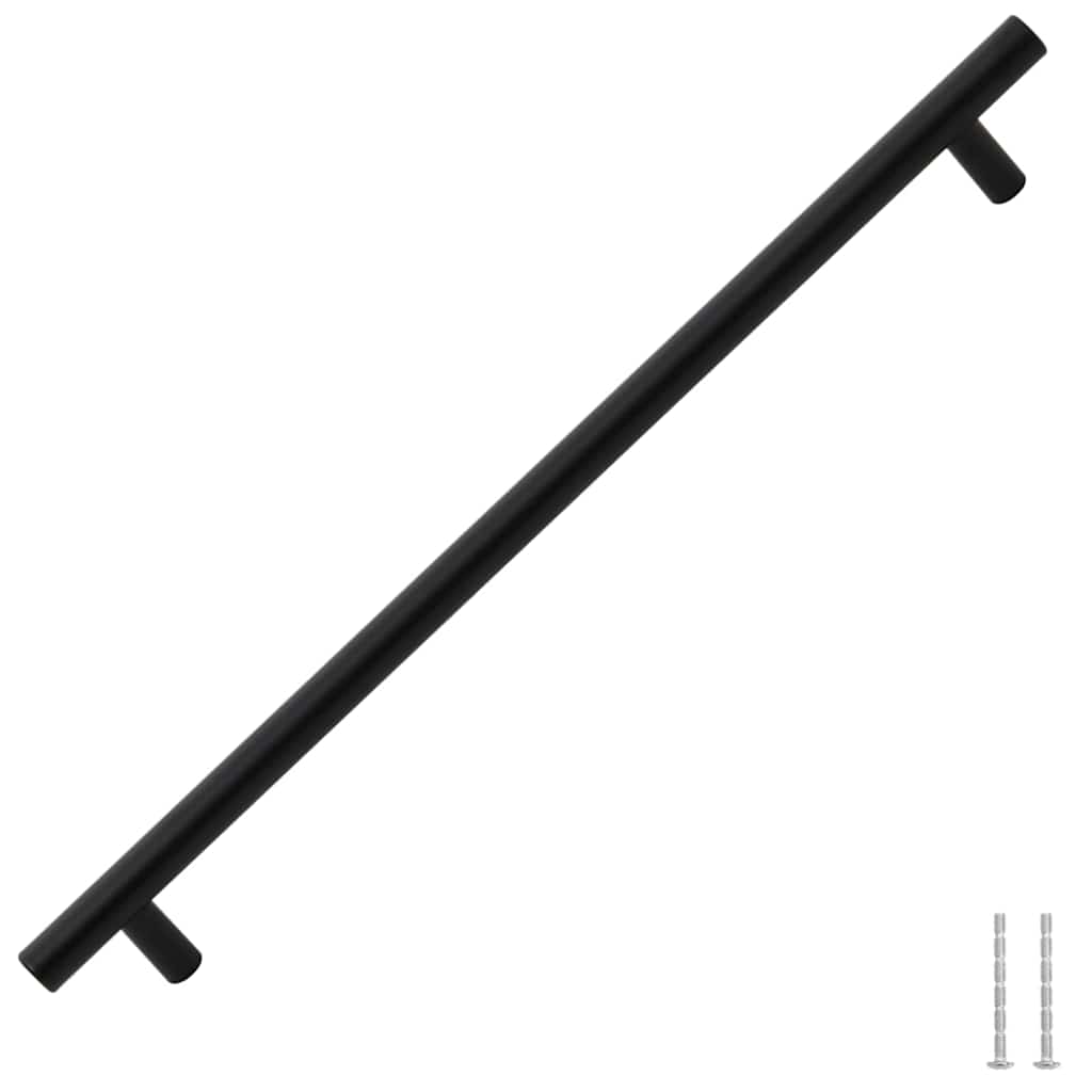 Möbelgriffe 5 Stk. Schwarz 320 mm Edelstahl