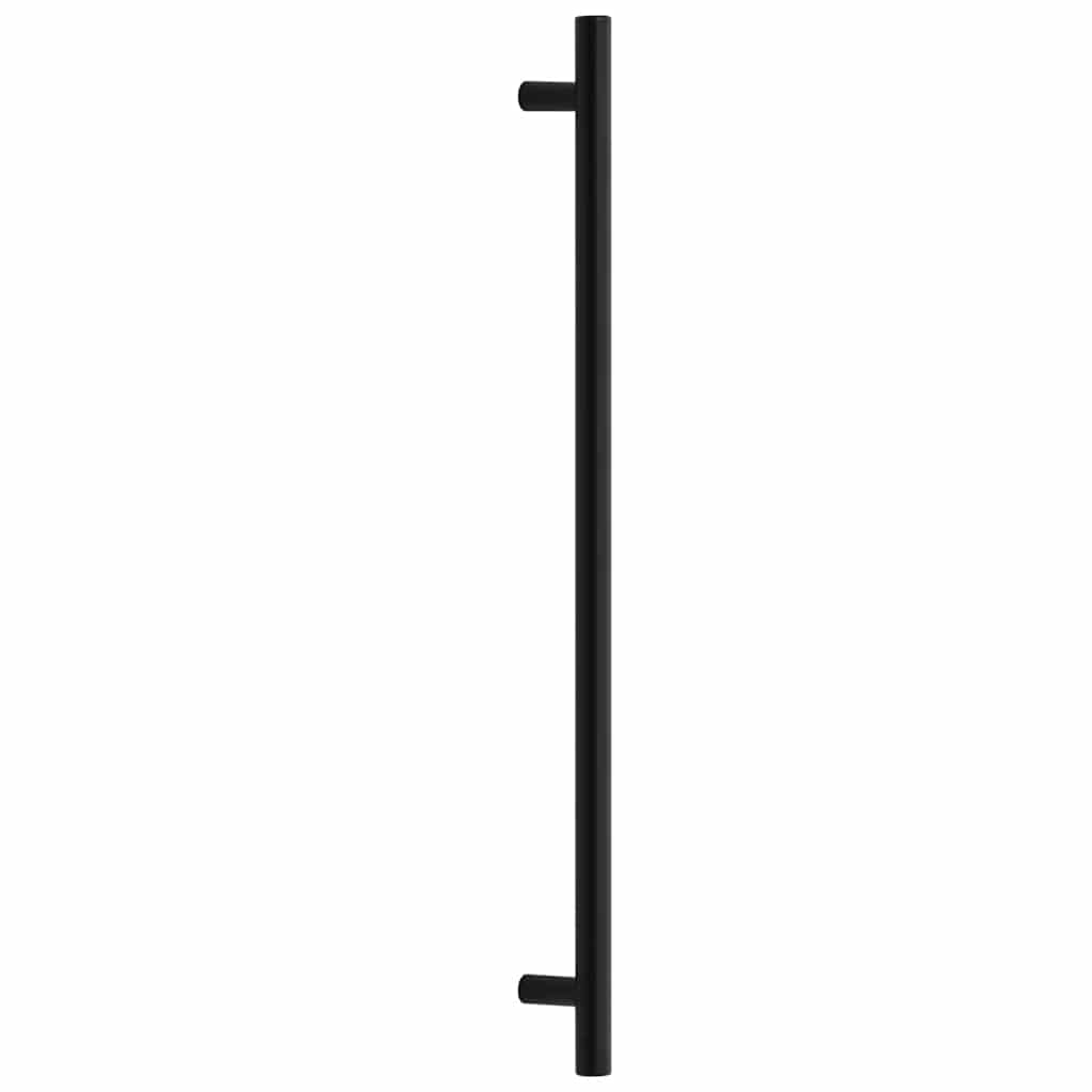 Möbelgriffe 5 Stk. Schwarz 480 mm Edelstahl