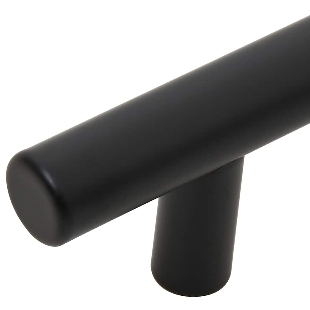Möbelgriffe 5 Stk. Schwarz 480 mm Edelstahl