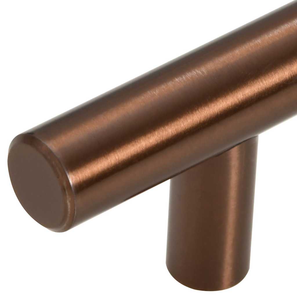 Möbelgriffe 10 Stk. Bronzen 64 mm Edelstahl