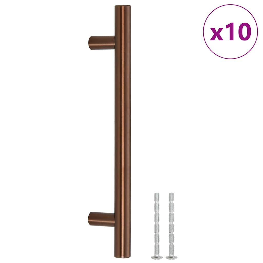 Möbelgriffe 10 Stk. Bronzen 128 mm Edelstahl