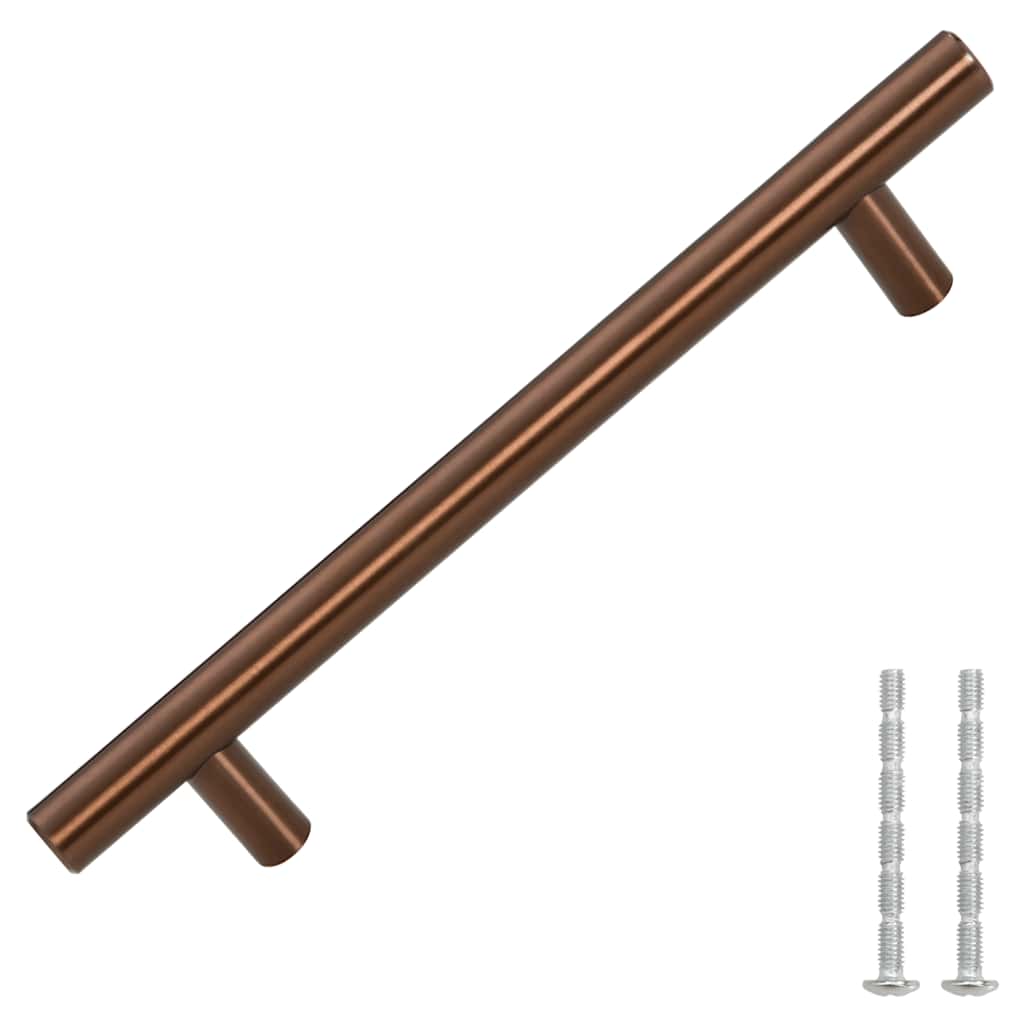 Möbelgriffe 10 Stk. Bronzen 128 mm Edelstahl