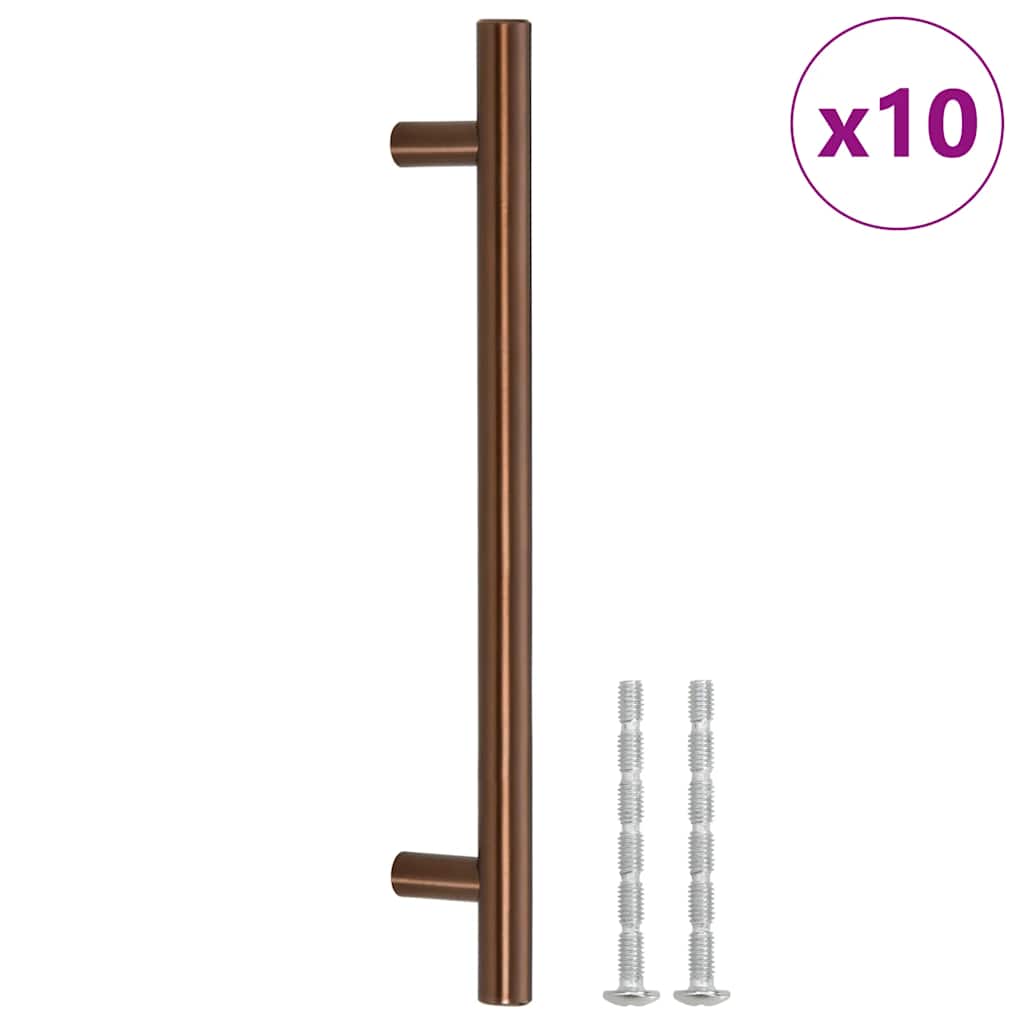 Möbelgriffe 10 Stk. Bronzen 160 mm Edelstahl