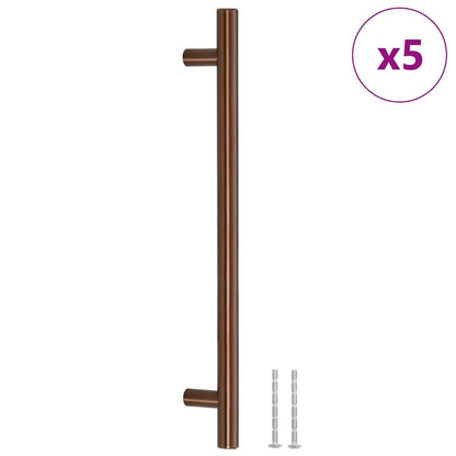 Möbelgriffe 5 Stk. Bronzen 192 mm Edelstahl