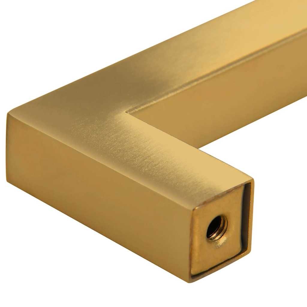 Möbelgriffe 10 Stk. Golden 128 mm Edelstahl