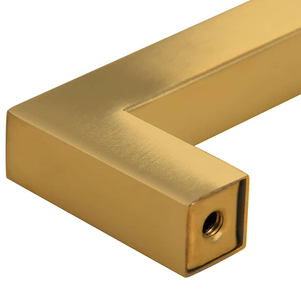 Möbelgriffe 10 Stk. Golden 160 mm Edelstahl