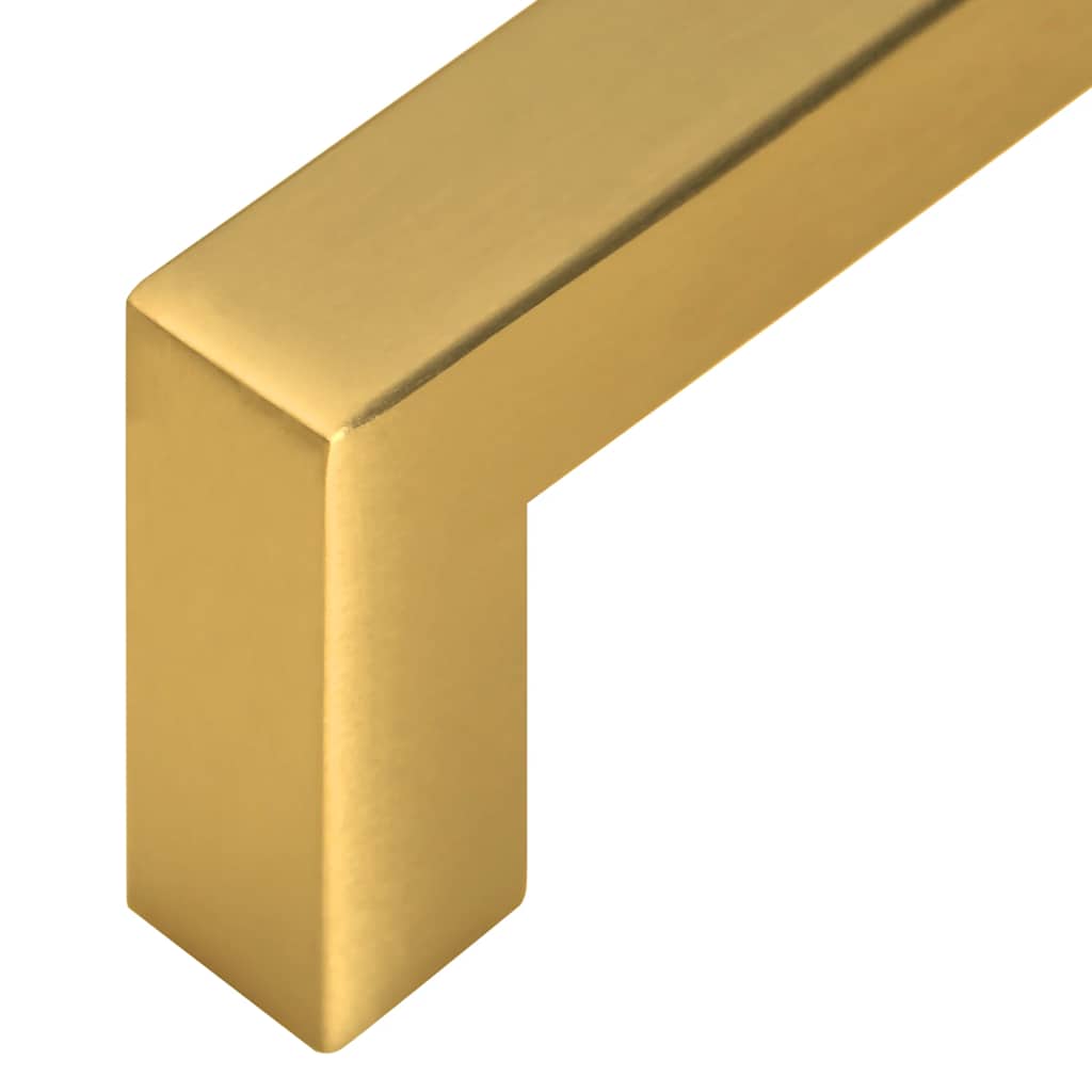 Möbelgriffe 10 Stk. Golden 160 mm Edelstahl