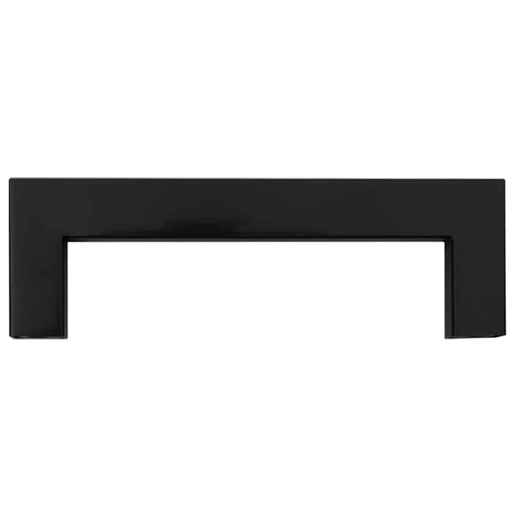 Möbelgriffe 10 Stk. Schwarz 96 mm Edelstahl
