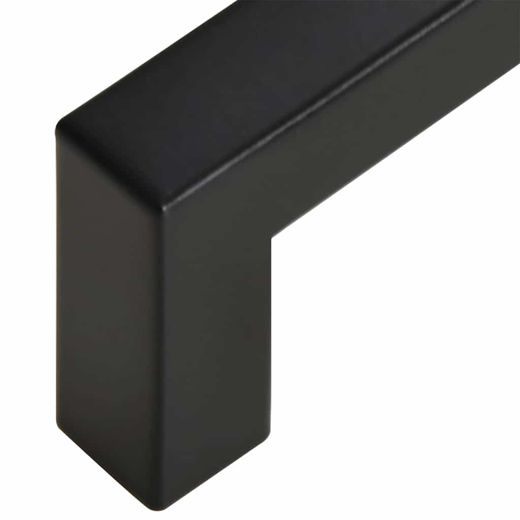Möbelgriffe 10 Stk. Schwarz 128 mm Edelstahl
