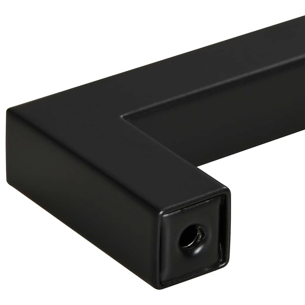 Möbelgriffe 10 Stk. Schwarz 160 mm Edelstahl