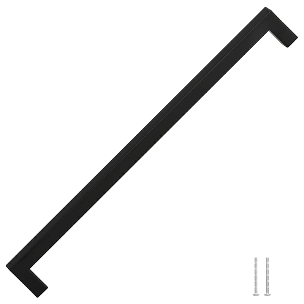 Möbelgriffe 5 Stk. Schwarz 320 mm Edelstahl