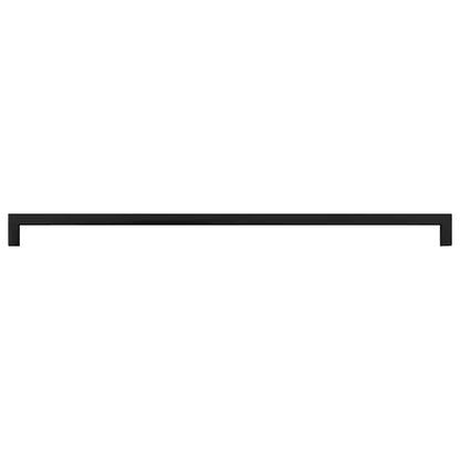 Möbelgriffe 5 Stk. Schwarz 480 mm Edelstahl