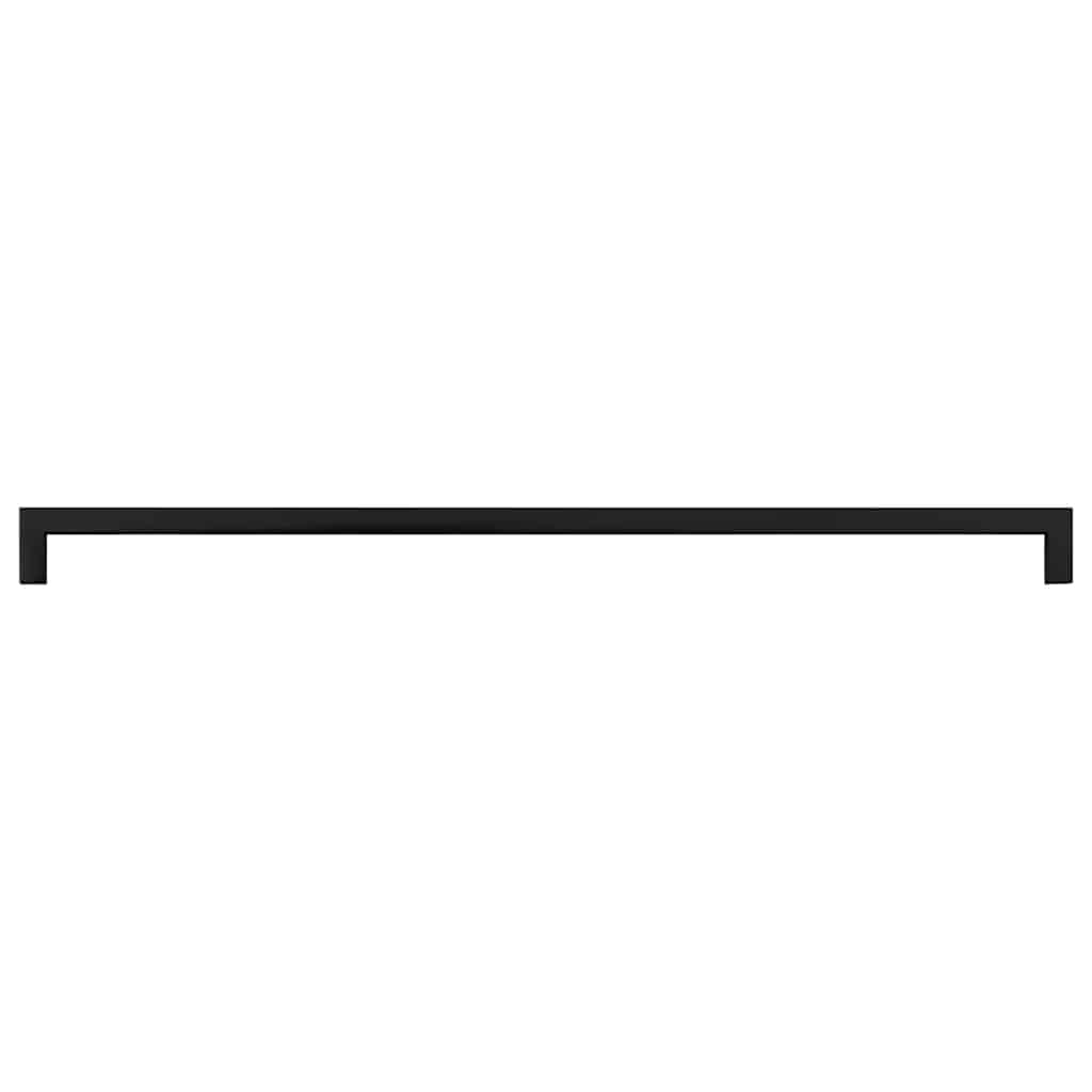 Möbelgriffe 5 Stk. Schwarz 480 mm Edelstahl
