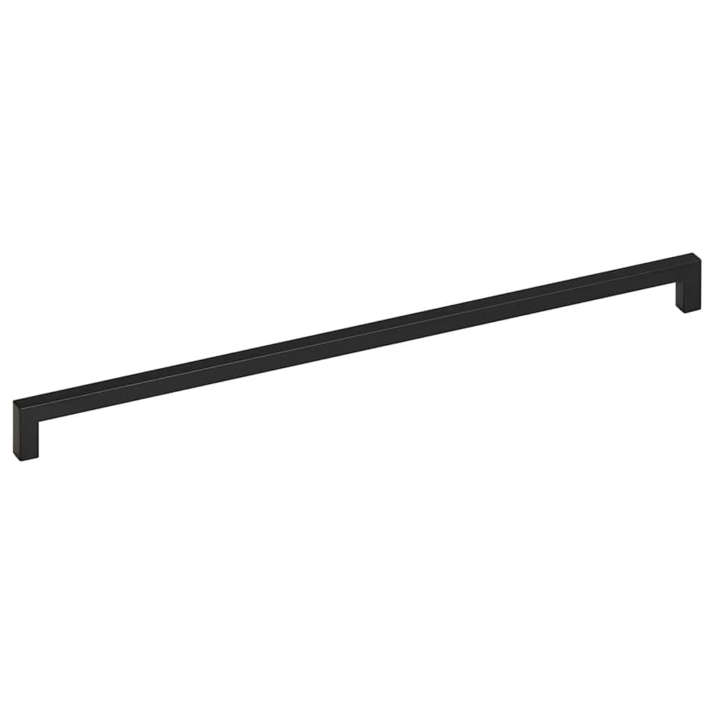 Möbelgriffe 5 Stk. Schwarz 480 mm Edelstahl