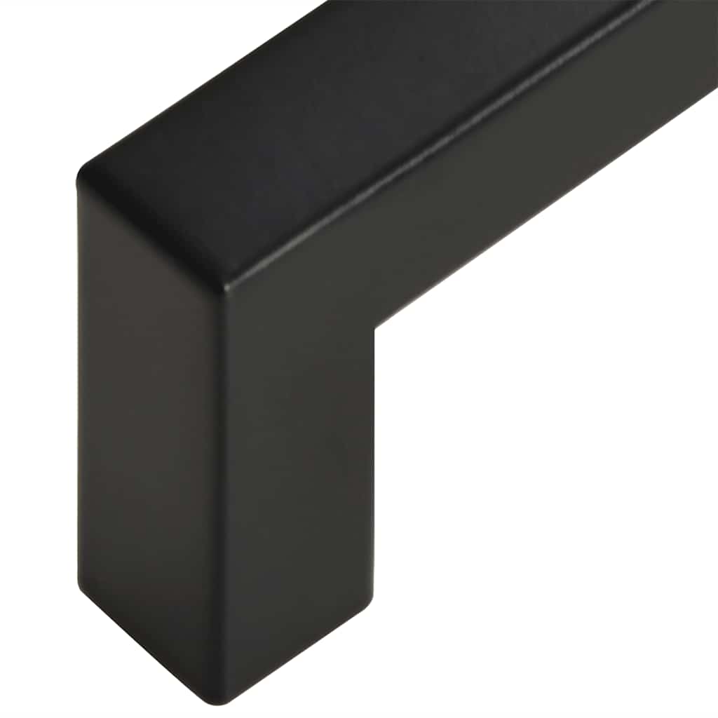 Möbelgriffe 5 Stk. Schwarz 480 mm Edelstahl